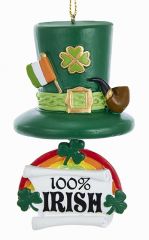 IRISH TOP HAT ORNAMENT